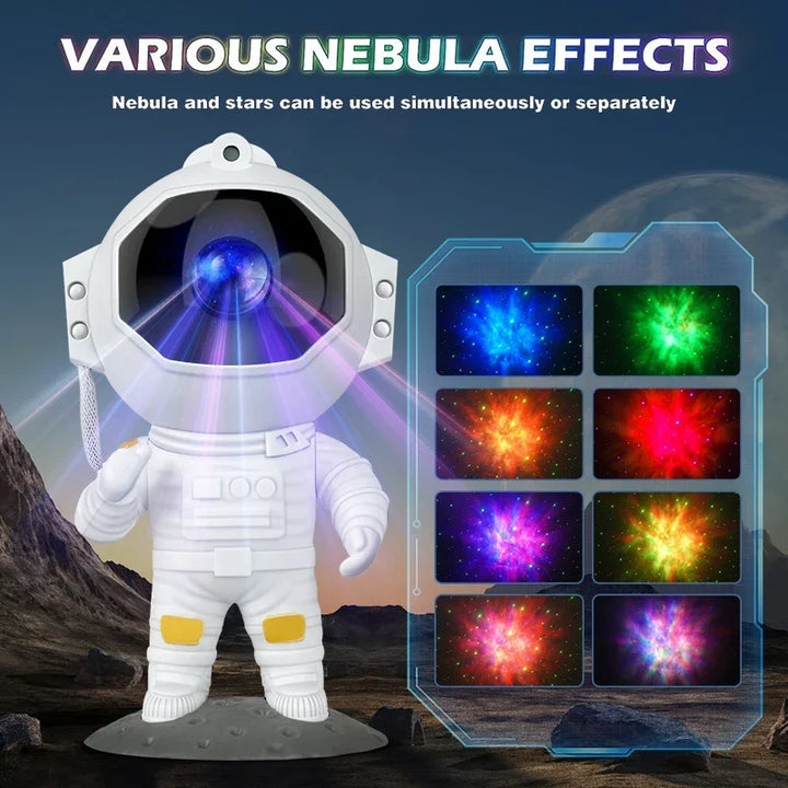 Astronaut Galaxy Sky Projector Night Light Remote Control Nebula Projection Light Bedroom Desktop Decoration Light Home Children