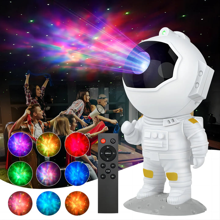 Astronaut Galaxy Sky Projector Night Light Remote Control Nebula Projection Light Bedroom Desktop Decoration Light Home Children