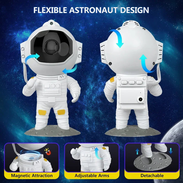 Astronaut Galaxy Sky Projector Night Light Remote Control Nebula Projection Light Bedroom Desktop Decoration Light Home Children