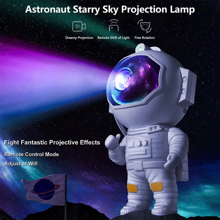 Astronaut Galaxy Sky Projector Night Light Remote Control Nebula Projection Light Bedroom Desktop Decoration Light Home Children